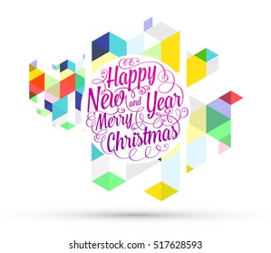 Christmas Design and Elements for Xmas and New Year 2017 Invitations, Placards, Flyers, Posters and Banners - Vector Illustration