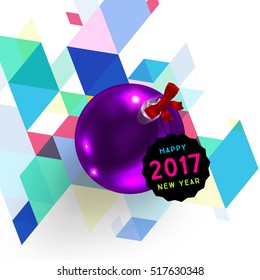 Diseño de Navidad y elementos para Navidad y Año Nuevo 2017 Invitaciones, carteles, volantes, afiches y carteles - Ilustración vectorial