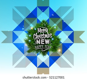 Diseño de Navidad y elementos para Navidad y Año Nuevo 2017 Invitaciones, carteles, volantes, afiches y carteles - Ilustración vectorial