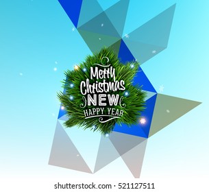 Christmas Design and Elements for Xmas and New Year 2017 Invitations, Placards, Flyers, Posters and Banners - Vector Illustration