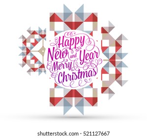 Christmas Design and Elements for Xmas and New Year 2017 Invitations, Placards, Flyers, Posters and Banners - Vector Illustration