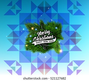 Diseño de Navidad y elementos para Navidad y Año Nuevo 2017 Invitaciones, carteles, volantes, afiches y carteles - Ilustración vectorial