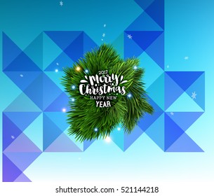 Diseño de Navidad y elementos para Navidad y Año Nuevo 2017 Invitaciones, carteles, volantes, afiches y carteles - Ilustración vectorial