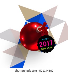Christmas Design and Elements for Xmas and New Year 2017 Invitations, Placards, Flyers, Posters and Banners - Vector Illustration