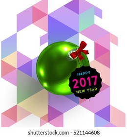 Christmas Design and Elements for Xmas and New Year 2017 Invitations, Placards, Flyers, Posters and Banners - Vector Illustration