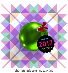 Christmas Design and Elements for Xmas and New Year 2017 Invitations, Placards, Flyers, Posters and Banners - Vector Illustration