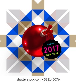 Weihnachtsdesign und Elemente für Einladungen, Plakate, Flyer, Poster und Banner zum Weihnachtsfest 2017 - Vektorgrafik