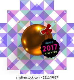 Christmas Design and Elements for Xmas and New Year 2017 Invitations, Placards, Flyers, Posters and Banners - Vector Illustration