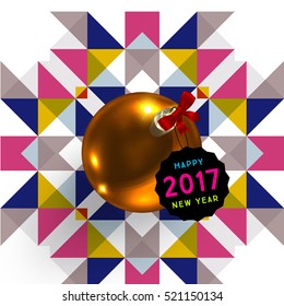 Diseño de Navidad y elementos para Navidad y Año Nuevo 2017 Invitaciones, carteles, volantes, afiches y carteles - Ilustración vectorial