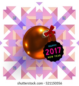 Christmas Design and Elements for Xmas and New Year 2017 Invitations, Placards, Flyers, Posters and Banners - Vector Illustration