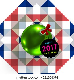 Christmas Design and Elements for Xmas and New Year 2017 Invitations, Placards, Flyers, Posters and Banners - Vector Illustration