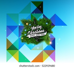 Diseño de Navidad y elementos para Navidad y Año Nuevo 2017 Invitaciones, carteles, volantes, afiches y carteles - Ilustración vectorial