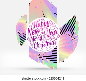 Weihnachtsdesign und Elemente für Einladungen, Plakate, Flyer, Poster und Banner zum Weihnachtsfest 2017 - Vektorgrafik