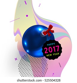 Diseño de Navidad y elementos para Navidad y Año Nuevo 2017 Invitaciones, carteles, volantes, afiches y carteles - Ilustración vectorial