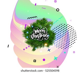 Diseño de Navidad y elementos para Navidad y Año Nuevo 2017 Invitaciones, carteles, volantes, afiches y carteles - Ilustración vectorial