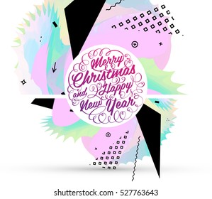 Christmas Design and Elements for Xmas and New Year 2017 Invitations, Placards, Flyers, Posters and Banners - Vector Illustration