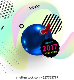 Diseño de Navidad y elementos para Navidad y Año Nuevo 2017 Invitaciones, carteles, volantes, afiches y carteles - Ilustración vectorial