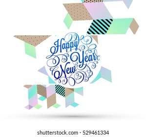 Diseño de Navidad y elementos para Navidad y Año Nuevo 2017 Invitaciones, carteles, volantes, afiches y carteles - Ilustración vectorial