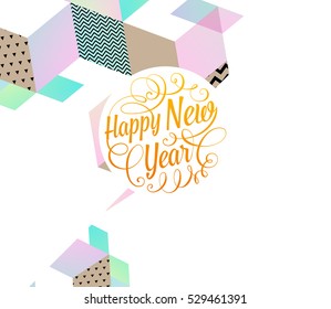Christmas Design and Elements for Xmas and New Year 2017 Invitations, Placards, Flyers, Posters and Banners - Vector Illustration