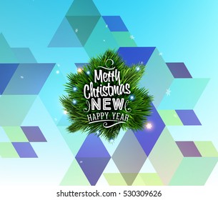 Christmas Design and Elements for Xmas and New Year 2017 Invitations, Placards, Flyers, Posters and Banners - Vector Illustration