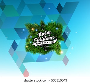 Christmas Design and Elements for Xmas and New Year 2017 Invitations, Placards, Flyers, Posters and Banners - Vector Illustration