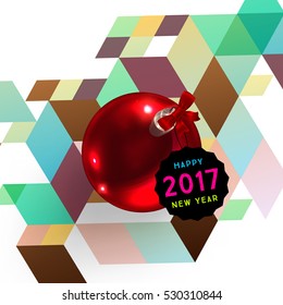 Diseño de Navidad y elementos para Navidad y Año Nuevo 2017 Invitaciones, carteles, volantes, afiches y carteles - Ilustración vectorial