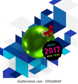Diseño de Navidad y elementos para Navidad y Año Nuevo 2017 Invitaciones, carteles, volantes, afiches y carteles - Ilustración vectorial