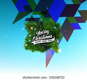 Diseño de Navidad y elementos para Navidad y Año Nuevo 2017 Invitaciones, carteles, volantes, afiches y carteles - Ilustración vectorial
