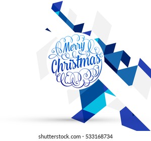Christmas Design and Elements for Xmas and New Year 2017 Invitations, Placards, Flyers, Posters and Banners - Vector Illustration
