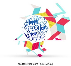 Diseño de Navidad y elementos para Navidad y Año Nuevo 2017 Invitaciones, carteles, volantes, afiches y carteles - Ilustración vectorial