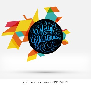 Christmas Design and Elements for Xmas and New Year 2017 Invitations, Placards, Flyers, Posters and Banners - Vector Illustration