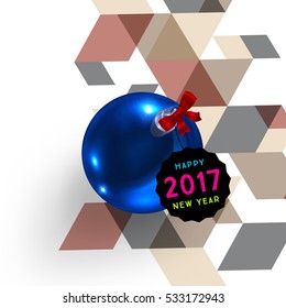 Diseño de Navidad y elementos para Navidad y Año Nuevo 2017 Invitaciones, carteles, volantes, afiches y carteles - Ilustración vectorial