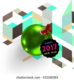 Diseño de Navidad y elementos para Navidad y Año Nuevo 2017 Invitaciones, carteles, volantes, afiches y carteles - Ilustración vectorial