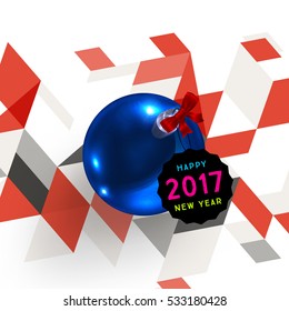 Design de Natal e Elementos para Natal e Ano Novo 2017 Convites, Placards, Flyers, Cartazes e Banners - Ilustração de vetor