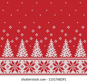 Christmas Design. Fair Isle Seamless Knitting Pattern