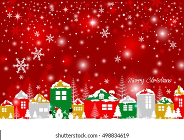  Christmas design of home in the winter