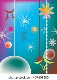 Christmas design illustration, vector label