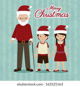christmas design over  background vector illustration
