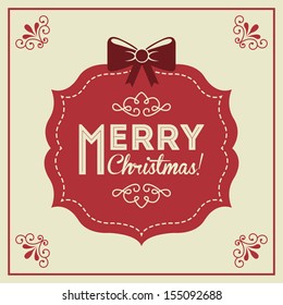 christmas design over beige background vector illustration