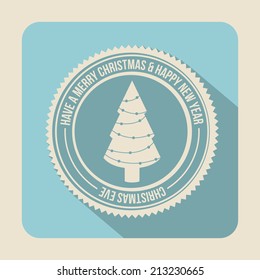 Christmas design over beige background,vector illustration
