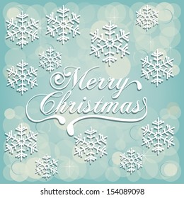 christmas design over blue background vector illustration