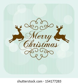 christmas design over blue background vector illustration