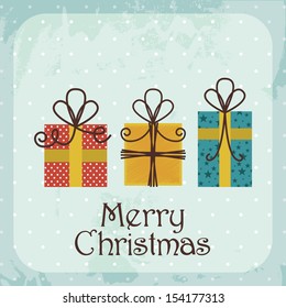 christmas design over blue background vector illustration