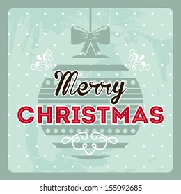 christmas design over blue background vector illustration