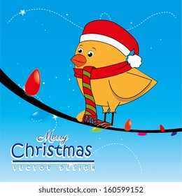 christmas design over blue background vector illustration