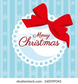 christmas design over blue background vector illustration