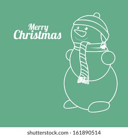 christmas design over blue background vector illustration