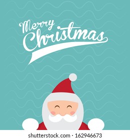 christmas design over blue background vector illustration