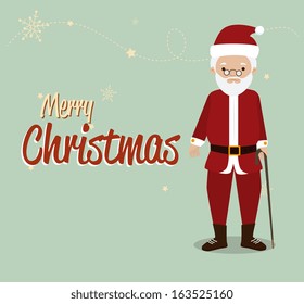 christmas design over blue  background vector illustration