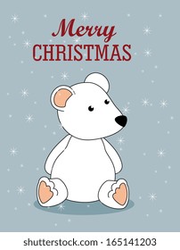 christmas design over blue  background vector illustration